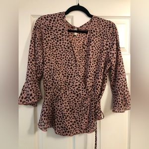 MTS Wrap Blouse 3/4 Length Slevee